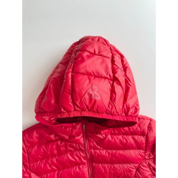 Aritzia TNA Botanie Catalina Red Down Filled Hooded Slim Puffer Jacket, Size S - Picture 6 of 16